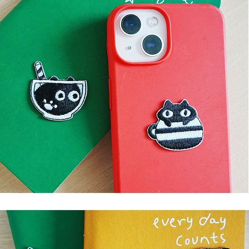 Unhinged Liquid Cat Self-Adhesive Embroidered Patches