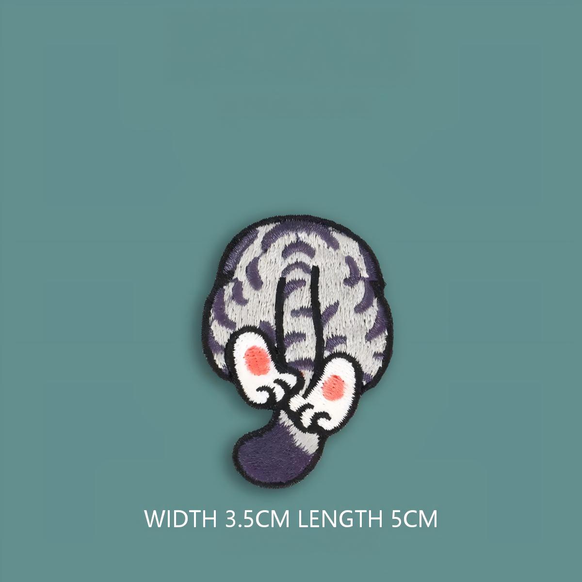 Wall-Climbing Cat Embroidered Patches