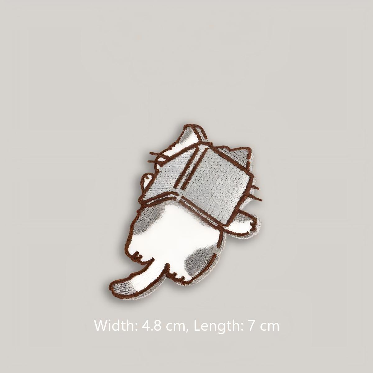 Cozy Pets Eating & Napping Embroidered Patches