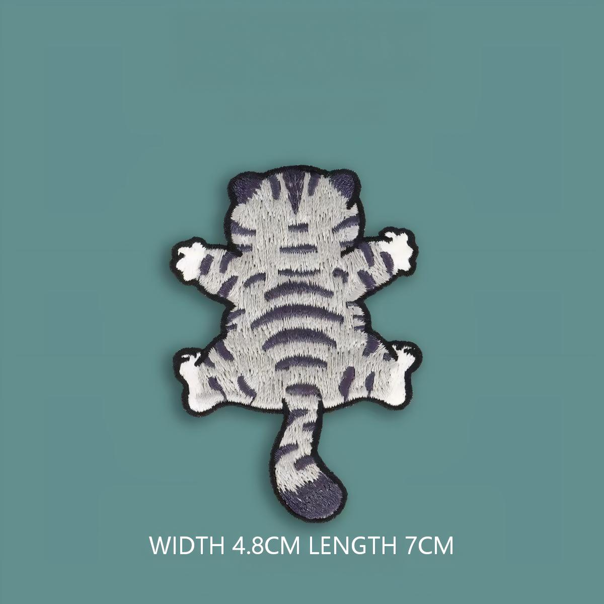 Wall-Climbing Cat Embroidered Patches